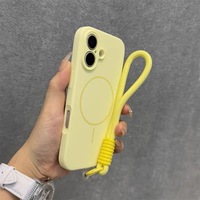 AilesTecca beschermhoes voor iPhone 17, 16 Pro Max, 15 Pro, Dragon Fruit siliconen, dunne ring, fijne opening, magnetische huid, Skin Sense