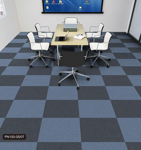 Azulejos de alfombra de nailon ecológicos, respaldo de PVC, patrón cuadrado moderno hecho a máquina, uso en el hogar, oficina, Hotel, alfombra elegante para sala de estar - Product Image 2