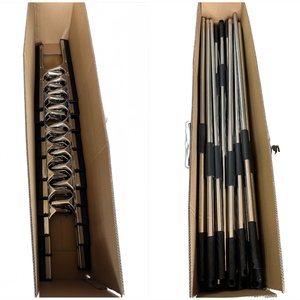 <span class=keywords><strong>Balai</strong></span> de nettoyage en acier inoxydable écologique noir pour sols, toilettes et salles de bain d'hôtel, avec fonction de poussée et de balayage, grande taille, anti-rayures - Product Image 6