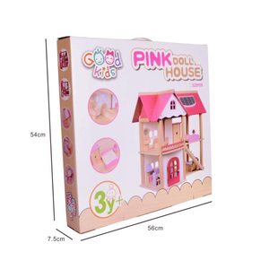 Pink made up handmade Mini children furniture toy home Babydolls Pink Wood Diy home Babydolls living furniture toy promotionwood - Product Image 5