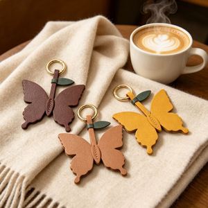 High-Quality Butterfly Car Keychain Creative Pu Leather Bag <b>Charm</b> New Handbag Pendant <b>Keyring</b> Accessory - Product Image 6