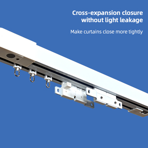 Tringle à rideau électrique intelligente moderne de 4,5 mètres avec télécommande, silencieuse, contrôle vocal hors ligne, en métal aluminium pour la maison - Product Image 3