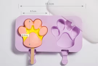 Moule à glace en silicone avec couvercle et bâtonnets pour la fabrication maison de bâtonnets glacés, sorbets et glaces maison