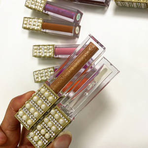 Grosir Riasan Berpigmen Berkualitas Tinggi Label Pribadi Pelembap Panjang Tahan Air Lipgloss Bening - Product Image 4