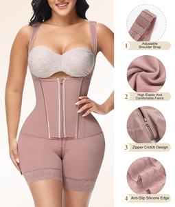 Shapewear colombien post-chirurgie, contrôle du ventre, grande taille, body shaper pour femmes - Product Image 4