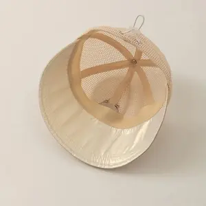 Quick-drying Baby Bucket Hats 6-36 Months Kid Wide Brim Beach UV Protection Fisherman Hat Outdoor Essential Sun Visor Mesh Caps