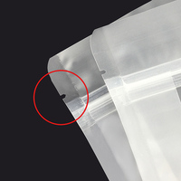 Sacs à fond plat transparents à fermeture éclair Lebei Packing Matte Ziplock Doypack, emballage plastique pour aliments, noix, fruits secs