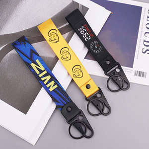 Cordón Personalizado con Logotipo, Cordón Tejido Bordado, Llavero Corto, Cordones de Muñeca para Motocicleta con Logotipo, Gancho Personalizado - Product Image 2