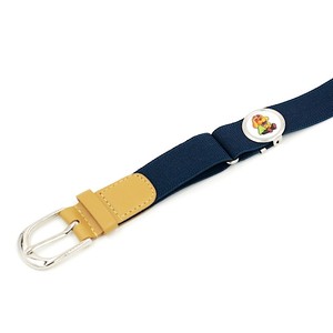 Cinturón de tela elástica de cincha de dibujos animados de 2,5 cm para niños tamaño infantil personalizable