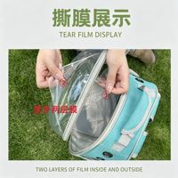 Bolsa de Transporte para Aves y Loros, Panorámica, Transparente, Ecológica, Plegable, Ligera, Anticolisión, Transpirable, para Viajes al Aire Libre