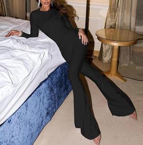 Mode Combinaison Offre Spéciale Dos Nu Une Pièce À Manches Longues Combinaisons Combishorts Sexy Soirée Vêtements Costumes - Product Image 3