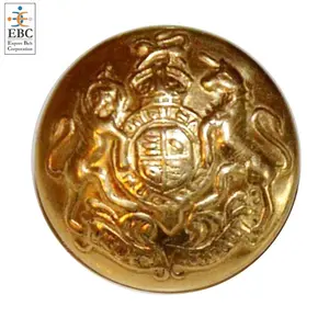 OEM General Service tunica bottoni all'ingrosso sigillo nazionale stemma forze giacca uniforme oro ottone bottoni produttori