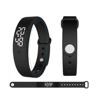 Réveil silencieux avec rappel par vibration rechargeable, mesure de la température corporelle, étanche, montre connectée tendance pour étudiants