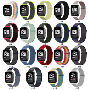 Boucle en Nylon Sangles pour <span class=keywords><strong>Fitbit</strong></span> Versa/<span class=keywords><strong>Lite</strong></span> Bandes 38 40 42 44 Mm Respirant <span class=keywords><strong>Bracelet</strong></span> De montre pour <span class=keywords><strong>Fitbit</strong></span> Versa 2 bandes - Product Image 2