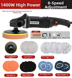 Máquina Eléctrica Multifuncional <span class=keywords><strong>de</strong></span> Pulido y Encerado para Automóviles <span class=keywords><strong>de</strong></span> 1300 W, Máquina <span class=keywords><strong>de</strong></span> Pulido y Limpieza para Automóviles <span class=keywords><strong>de</strong></span> 180 mm - Product Image 3