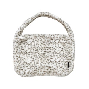 Sac à main polyvalent rétro imprimé léopard en peluche pour femmes grande capacité Niche fourre-tout fait maison automne hiver sac à aisselles - Product Image 6