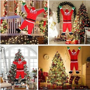 Decoración Navideña para Jardín, Santa Claus Colgante de 1.68 Metros, Adornos Navideños Colgantes de Santa Claus - Product Image 5