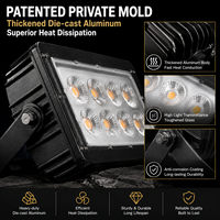 Projecteur LED paysager 50W 100W IP65 étanche à faisceau étroit de 30 degrés pour éclairage d'arbre extérieur et éclairage architectural avec RGB