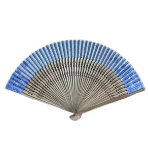 Silk Hand Fan High Quality Custom Wedding Gifts Bamboo Hand Fan Favor 14colors For Choice