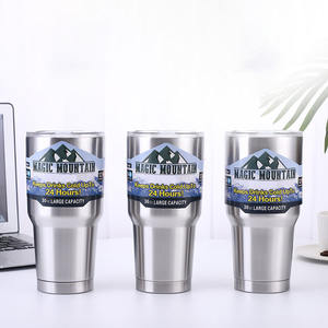 <span class=keywords><strong>Magic</strong></span> Mountain Vacuum Cup Tasse thermique pour voiture Freeze Thermo Flasks Bouteille d'eau en acier inoxydable avec paille Gobelet pour garder le froid 30oz - Product Image 2