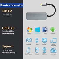 Hub USB-C 4-en-1 Xput : Adaptateur Multiport USB 3.0 vers HDMI 4K et PD, Convertisseur Vidéo et Charge Type-C