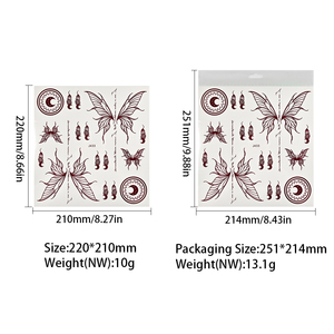 Five & Ten GMPC/Sedex/ISO/EUDR autocollant de <span class=keywords><strong>tatouage</strong></span> de cheville au henné blanc marron avec motif géométrique floral mariage <span class=keywords><strong>faux</strong></span> autocollant de <span class=keywords><strong>tatouage</strong></span> - Product Image 3