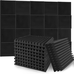 Paneles Acústicos de Espuma Acústica en Forma de Cuña, Ignífugos, de Alta Densidad, Paquete de 24, NRC 0.9-0.95, <span class=keywords><strong>Tratamiento</strong></span> Acústico para Hospitales y Hoteles - Product Image 2