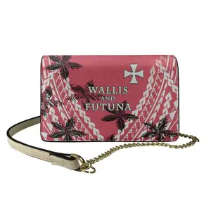 Sling Mini Handbag Bohemian Wallis And Futuna Floral Print Shoulder Bag Leather PU Ladies Luxury Chain Bags
