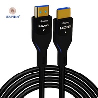 70 mètres HDMI AOC 2.0 câble coque en alliage de zinc noir 4K 60Hz 18Gbps câble à fibre optique active
