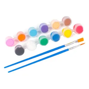 High gloss acrylic paint set Lids Strips 12 Colors Filled Paint Creative Paint Pots for Children Handcraft Painting Art Supplie