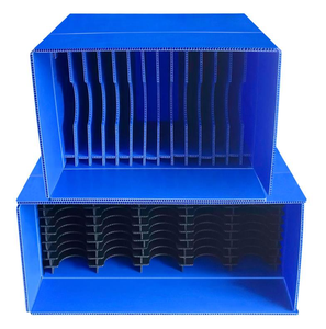 Thiết kế mới nhựa <span class=keywords><strong>PP</strong></span> tấm rỗng màu xanh ngăn với hộp tách ráp thùng cho vận chuyển - Product Image 1