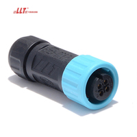 Connecteur Étanche IP68 pour Panneau Frontal Électrique d'Aviation M12 à 4 Broches, 2, 3, 4, 5, 6, 7, 8 Broches