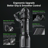 Lampe torche tactique NEXTORCH TA30D MAX 4000 lumens avec étui de tirage rapide V55L, rechargeable, lampe de service LED 21700