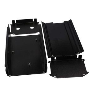 Chia cơ thể hộp pin trường hợp tùy chỉnh CNC gia công Anodized ép đùn nhôm hồ sơ điện tử dự án hộp pin bao vây - Product Image 4