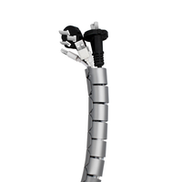 Manchons de câblage fendus en PE conformes RoHS, diamètres intérieurs 8mm, 28mm, 42mm, installation facile, pour gestion des câbles de bureau