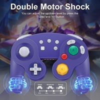 Control Inalámbrico para Gamecube con Función Turbo, Joystick de Juego con Movimiento Giroscópico de 6 Ejes para Nintendo Switch