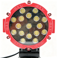 Nouvelle lampe de travail LED 7 pouces 51W, étanche IP68, 12-48V, 3400 Lumens, pour conduite auxiliaire, tout-terrain, voiture, camion, chariot élévateur, engins