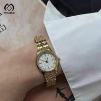 Montres pour femmes en acier inoxydable, logo personnalisé, rose doré, luxe, couple, lumineuses, étanches 3 ATM
