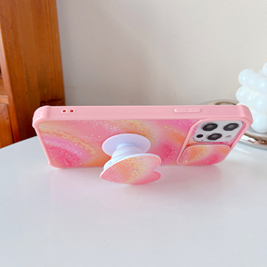 Étui de téléphone PC rose de luxe pour filles avec support pour iPhone 14 Pro iPhone 17 Pro Compatible nouveau modèle de sport avec aimants - Product Image 2