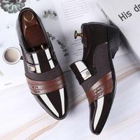 Nouvelles chaussures en cuir pour hommes, chaussures décontractées pour hommes, chaussures habillées pour affaires, grande taille, chaussures polyvalentes pour mariage