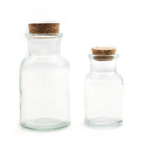 150ml Spices Bottles with Cork Lids, Empty Round Glass Storage Containers for Herbs, Candy, Party Favor <strong>and</strong> DIY Crafts - Product Image 3