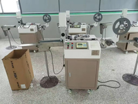 High Speed Ultrasonic Digital Label Cutting Machine for Polyester Satin Ribbon T-shirt Fabric Garment Care Label