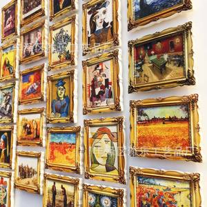 Imán Decorativo para Refrigerador con Pinturas al Óleo de Van Gogh y <span class=keywords><strong>Picasso</strong></span>, Regalo Artesanal, 7-9cm, Estilo Europeo - Product Image 2