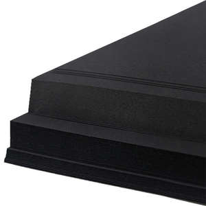 HD Black Cardboard 70*100cm 787*1092mm Virgin Wood Pulp Uncoated Black <b>Board</b> Black Paper for Clothing Tags Printing Box Craft - Product Image 1