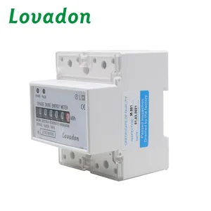 Lovadon DDS238-4 Energie Meter 2 Fase 2 Draad Geleiding Watt-Uur Meter