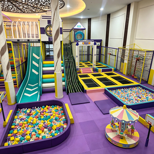 Parque Infantil Interior Personalizado, Trampolín, Toboganes, Gran Área <span class=keywords><strong>de</strong></span> Diversión Popular para Todas las Edades, Vibrante Muro <span class=keywords><strong>de</strong></span> Escalada - Product Image 2