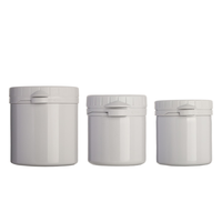Pots en plastique PP gris vides pour crème, 60g, 125g, 250g, pour pommade cicatrisante pour bébé, pour érythème fessier, pour emballage cosmétique et pharmaceutique