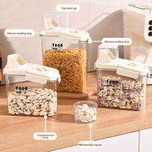 2500ml Japanese-style <strong>Kitchen</strong> Household sealed Four-<strong>snap</strong>-on Insect-proof Multi Grain Jar - Product Image 6