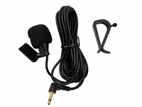 Microphone universel à clipser pour voiture, microphone audio à condensateur filaire 3,5 mm, réduction du bruit, câble d'isolation en PVC de 2 m/3 m pour appels mains libres
