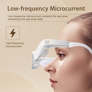 Masseur oculaire rechargeable pour les cernes et les poches sous les yeux, lunettes de luminothérapie 7 couleurs avec compresse chaude et froide - Product Image 6